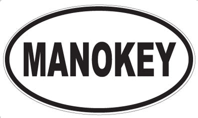 MANOKEY - Oval Sticker