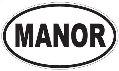 MANOR - Oval Sticker