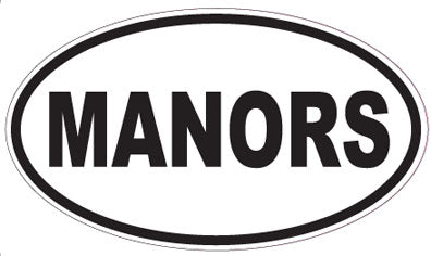 MANORS - Oval Sticker