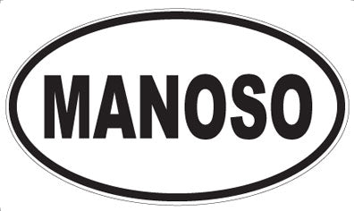 MANOSO - Oval Sticker