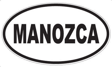MANOZCA - Oval Sticker