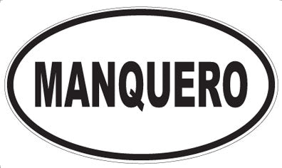 MANQUERO - Oval Sticker