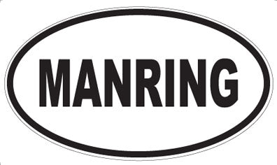 MANRING - Oval Sticker