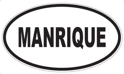 MANRIQUE - Oval Sticker