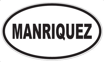 MANRIQUEZ - Oval Magnet