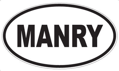 MANRY - Oval Magnet