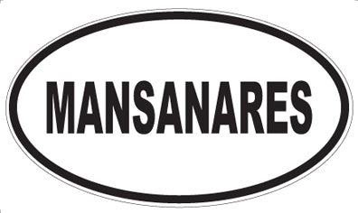 MANSANARES - Oval Magnet