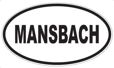MANSBACH - Oval Magnet
