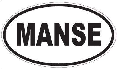 MANSE - Oval Sticker