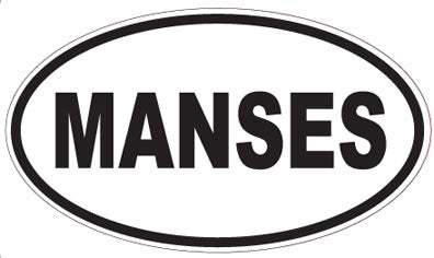 MANSES - Oval Sticker