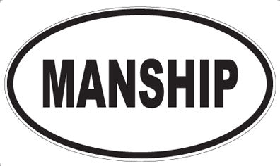 MANSHIP - Oval Sticker