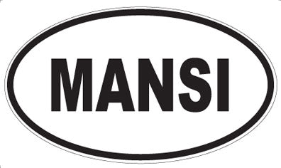 MANSI - Oval Sticker