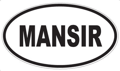 MANSIR - Oval Magnet