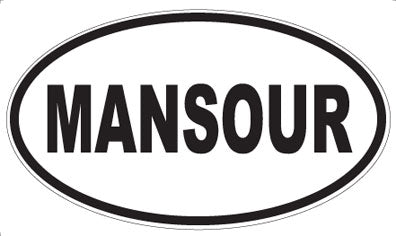 MANSOUR - Oval Magnet