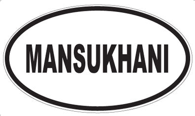 MANSUKHANI - Oval Magnet