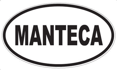 MANTECA - Oval Sticker