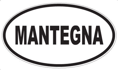 MANTEGNA - Oval Sticker