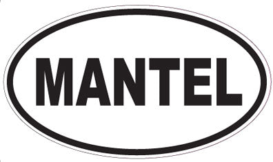MANTEL - Oval Sticker