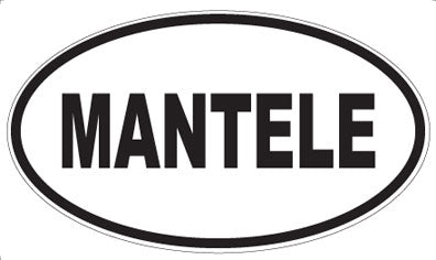 MANTELE - Oval Sticker