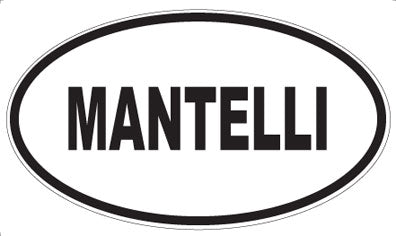 MANTELLI - Oval Sticker