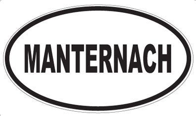 MANTERNACH - Oval Magnet