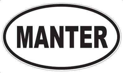 MANTER - Oval Magnet