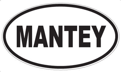 MANTEY - Oval Sticker