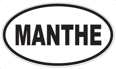 MANTHE - Oval Sticker