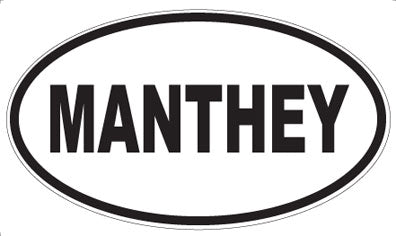 MANTHEY - Oval Magnet