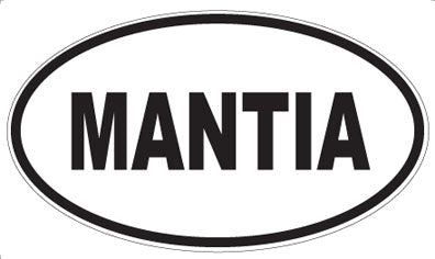 MANTIA - Oval Magnet