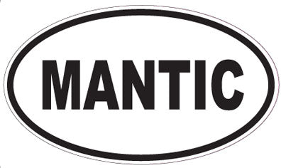 MANTIC - Oval Sticker