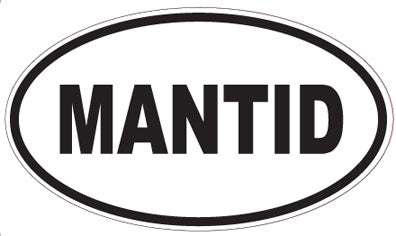 MANTID - Oval Sticker