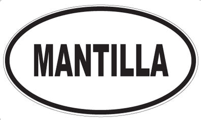 MANTILLA - Oval Magnet