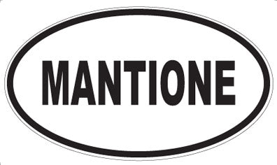MANTIONE - Oval Sticker