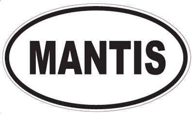 MANTIS - Oval Sticker