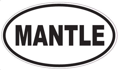 MANTLE - Oval Sticker
