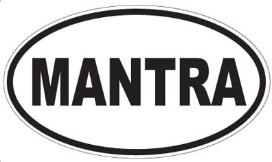 MANTRA - Oval Sticker