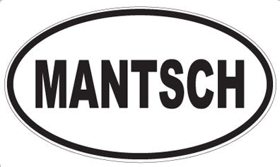 MANTSCH - Oval Magnet