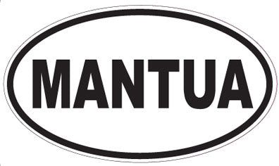 MANTUA - Oval Sticker