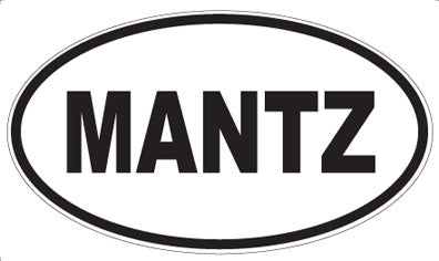 MANTZ - Oval Sticker