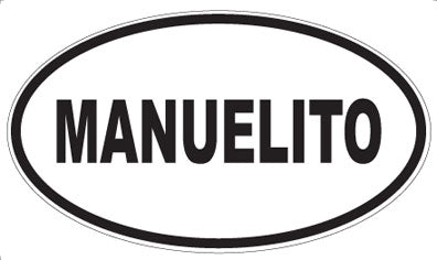 MANUELITO - Oval Magnet