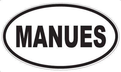 MANUES - Oval Magnet