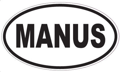 MANUS - Oval Sticker