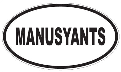 MANUSYANTS - Oval Magnet