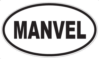 MANVEL - Oval Sticker