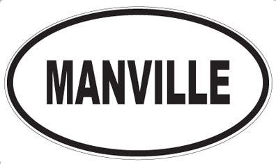 MANVILLE - Oval Sticker