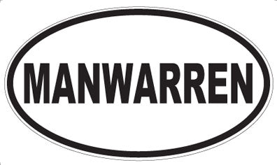 MANWARREN - Oval Magnet