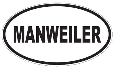 MANWEILER - Oval Sticker