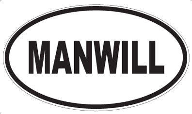 MANWILL - Oval Sticker