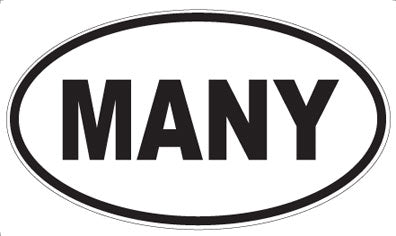 MANY - Oval Magnet